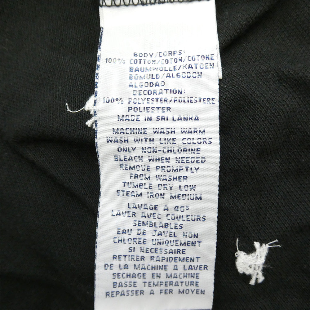 POLO RALPH LAUREN ポロ・ラルフローレン スカル 刺繍 ポロシャツ 半袖 ブラック系 L【中古】