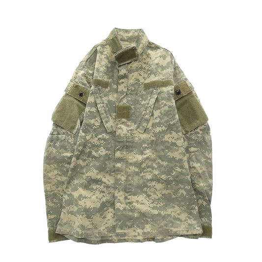 米軍 00s 迷彩 デジタルカモ ACUカモ ミリタリー ジャケット マルチカラー系 S【中古】