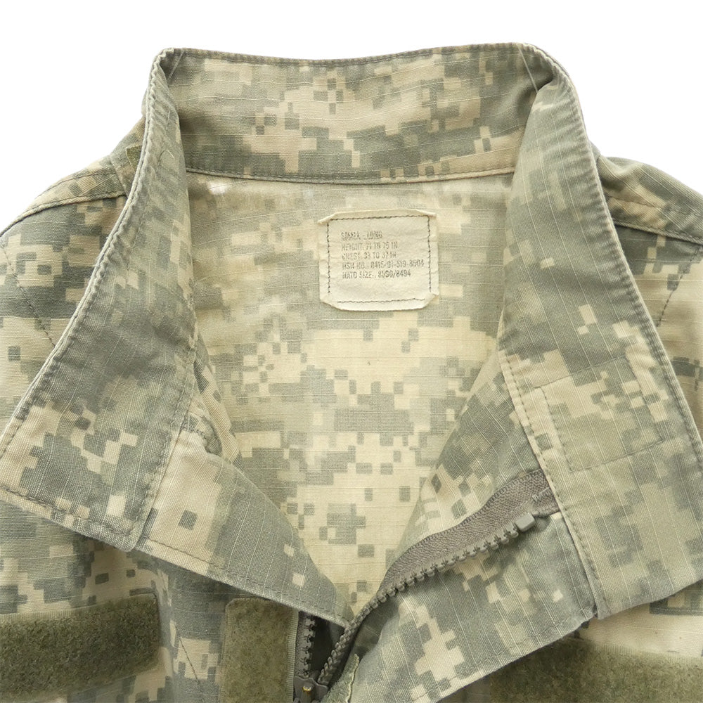 米軍 00s 迷彩 デジタルカモ ACUカモ ミリタリー ジャケット マルチカラー系 S【中古】