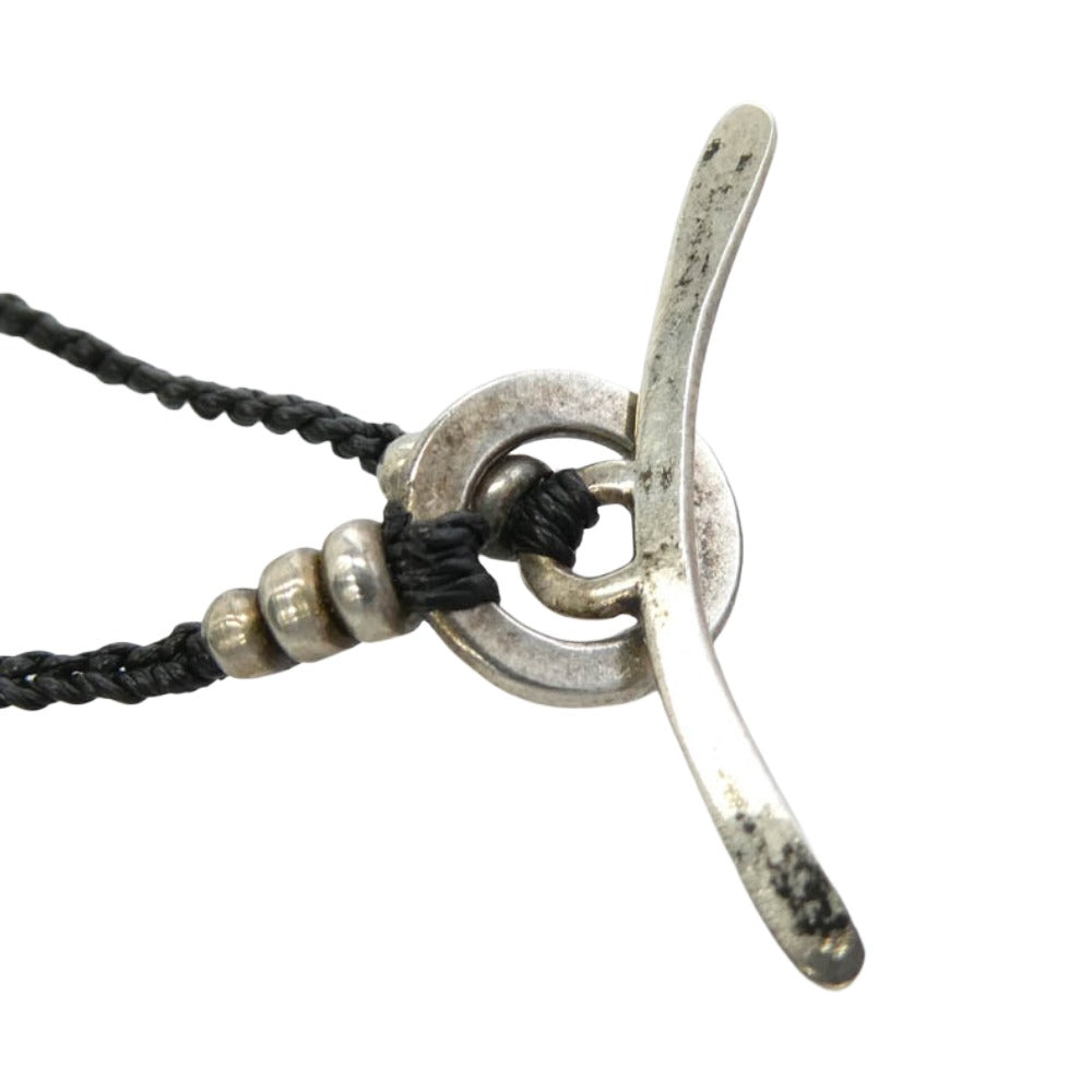 JILL PLATNER ジルプラットナー サンダー ネックレス シルバー系 ブラック系【中古】
