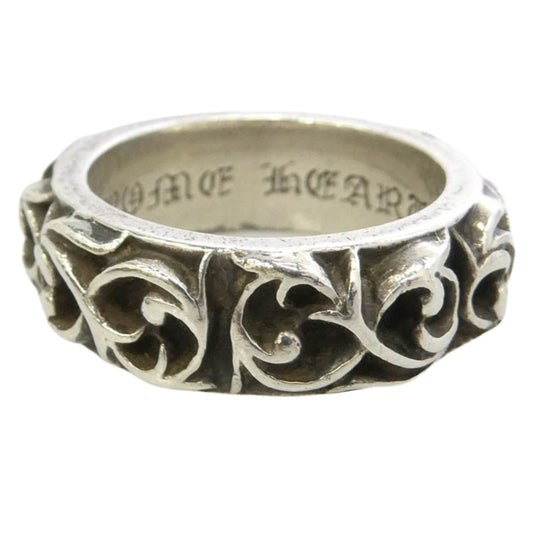 CHROME HEARTS クロムハーツ（原本無） ETRNITY VINE BAND エタニティ ヴァインバンド リング シルバー系 19号【中古】