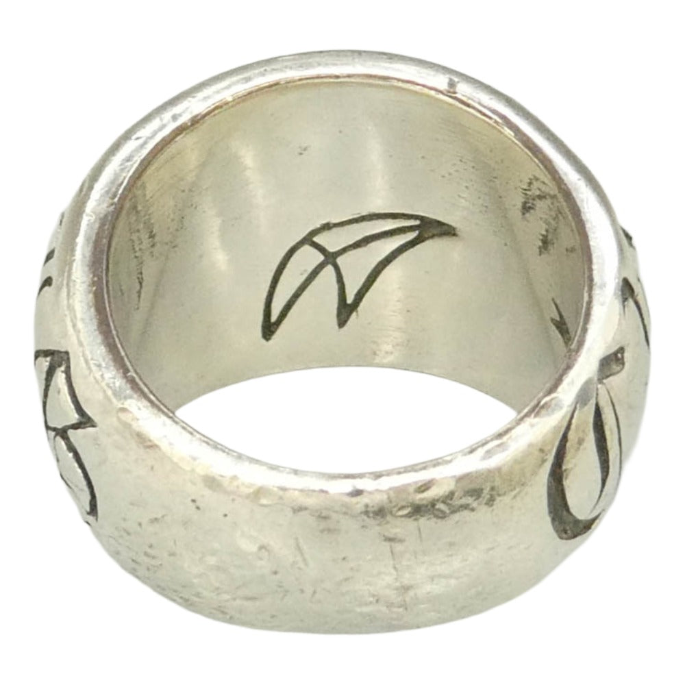 CRAZY PIG クレイジーピッグ GOTHIC HEAVY D RING ゴシック ヘヴィー ヘビー D リング シルバー系 18号【中古】