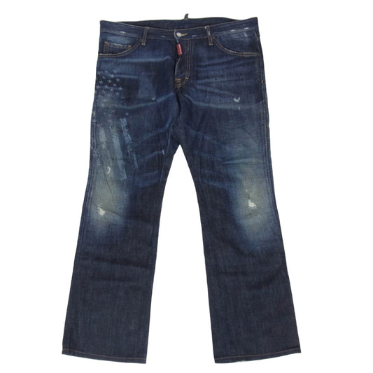 DSQUARED2 ディースクエアード 12SS S71LA0514 ダメージ加工 デニム パンツ インディゴブルー系 54【中古】