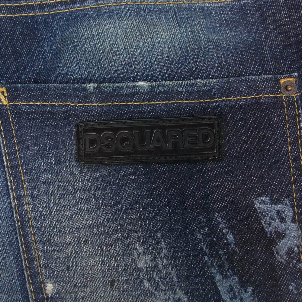 DSQUARED2 ディースクエアード 12SS S71LA0514 ダメージ加工 デニム パンツ インディゴブルー系 54【中古】