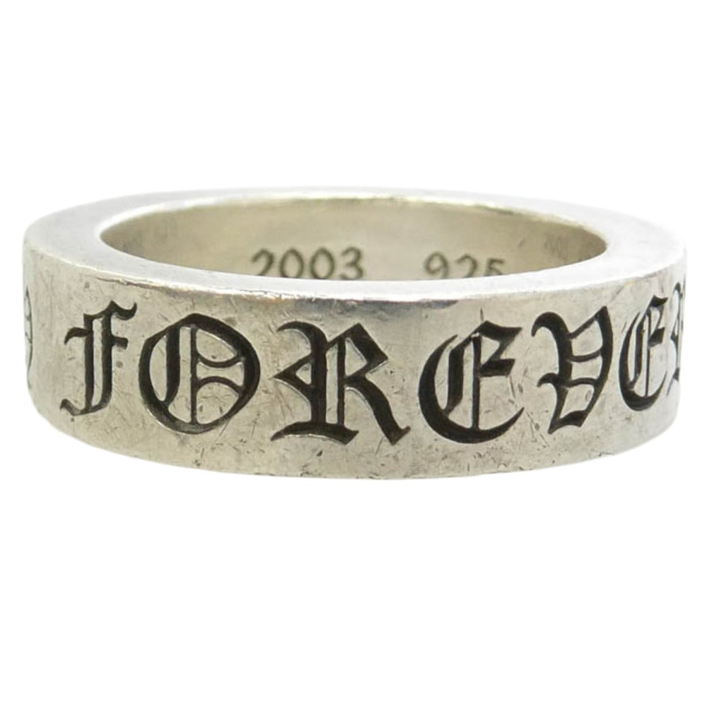 CHROME HEARTS クロムハーツ（原本無） 6mm SPACER FOREVER 6mm スペーサー フォーエバー シルバー リング シルバー系 約15.5号【中古】