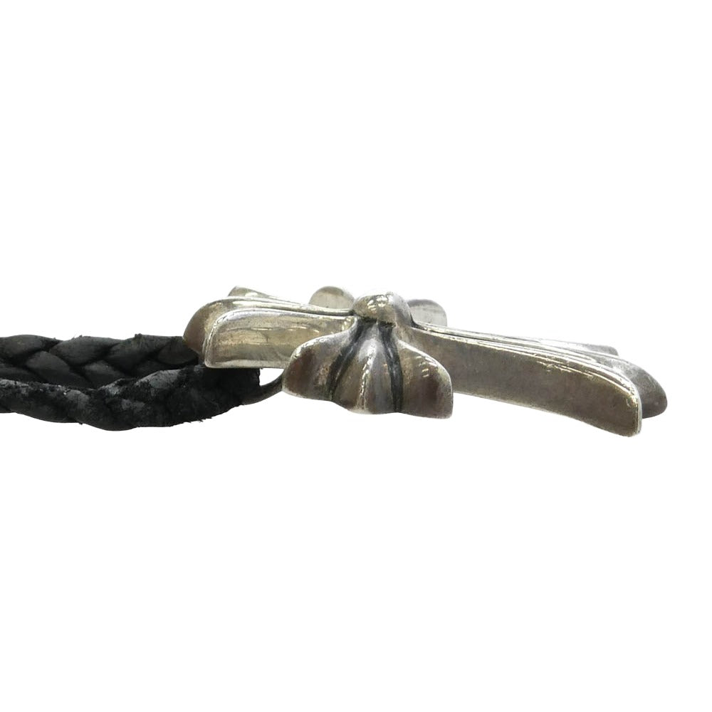 CHROME HEARTS クロムハーツ（原本無） CH CRS SML BC スモール CHクロス ボロチップ レザーブレード ネックレス ブラック系 シルバー系【中古】