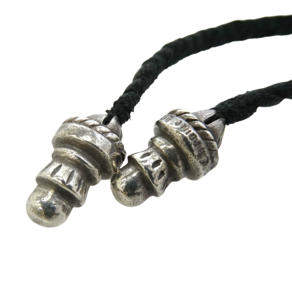CHROME HEARTS クロムハーツ（原本無） CH CRS SML BC スモール CHクロス ボロチップ レザーブレード ネックレス ブラック系 シルバー系【中古】