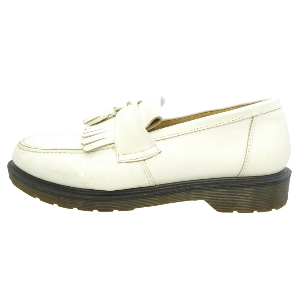 Dr.Martens ドクターマーチン イングランド製 ADRIAN エイドリアン タッセル ローファー シューズ オフホワイト系 UK9【中古】