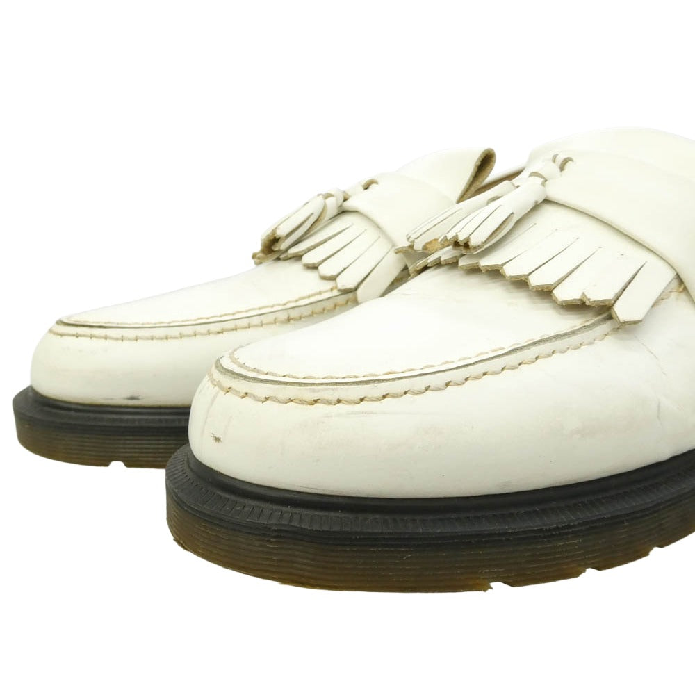Dr.Martens ドクターマーチン イングランド製 ADRIAN エイドリアン タッセル ローファー シューズ オフホワイト系 UK9【中古】