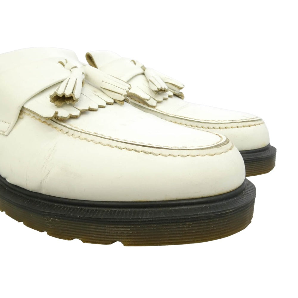 Dr.Martens ドクターマーチン イングランド製 ADRIAN エイドリアン タッセル ローファー シューズ オフホワイト系 UK9【中古】