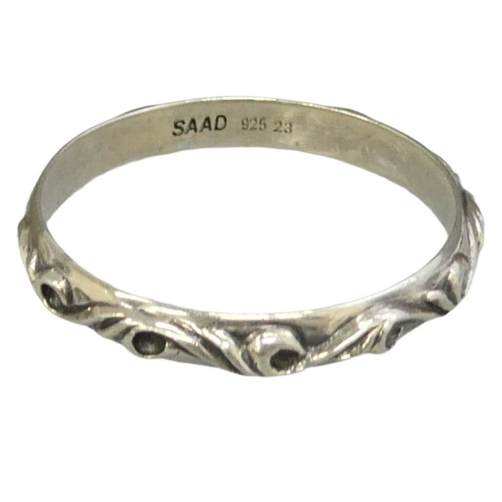 SAAD サード 唐草 アラベスクリング シルバー系【中古】