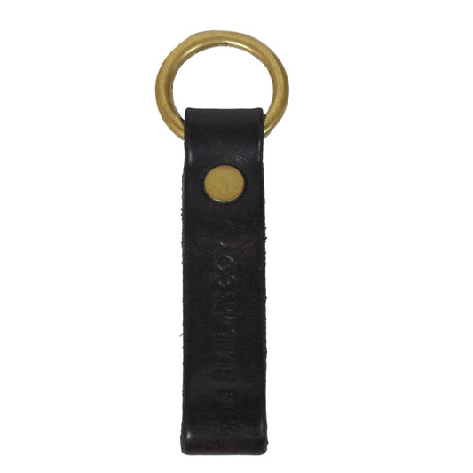 The REAL McCOY'S ザリアルマッコイズ スタッズ ベルトループ レザー キーホルダー ブラック系【中古】