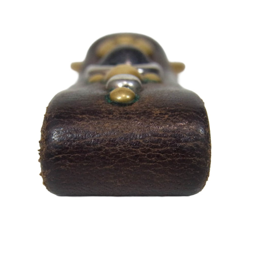 The REAL McCOY'S ザリアルマッコイズ スタッズ ベルトループ レザー キーホルダー ブラック系【中古】