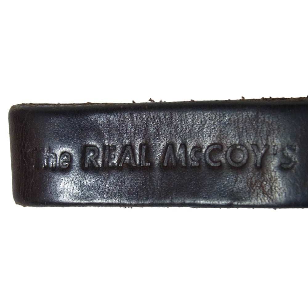 The REAL McCOY'S ザリアルマッコイズ スタッズ ベルトループ レザー キーホルダー ブラック系【中古】