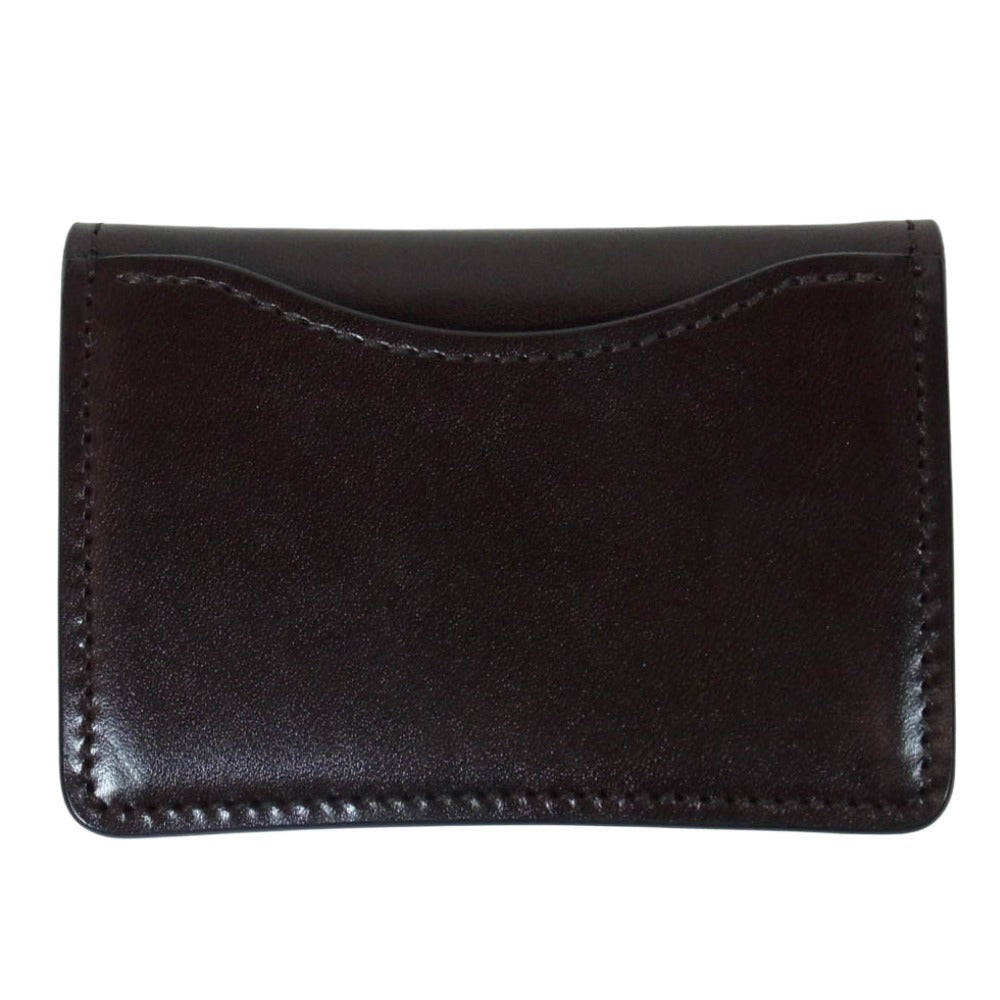 WILDSWANS ワイルドスワンズ TONGUE タング サドルレザー コインケース コンパクトウォレット ミニ財布 ダークブラウン系【美品】【中古】