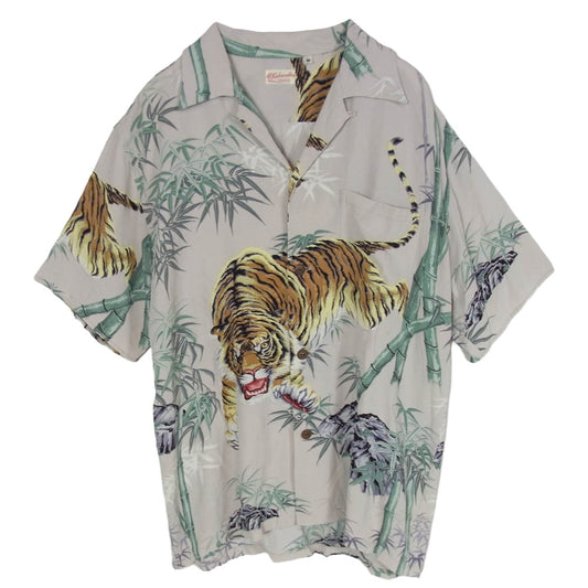 SUN SURF サンサーフ 06SS SS32946 Special Edition TIGER READY FOR THE HUNT SPECIAL HAWAIIAN ベージュ系 M【中古】