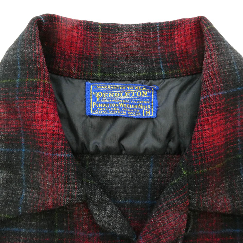 PENDLETON ペンドルトン 50s USA製 ウールチェックシャツ マルチカラー系 M【中古】