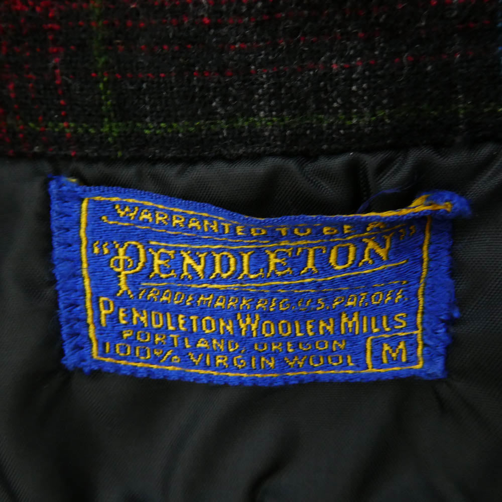 PENDLETON ペンドルトン 50s USA製 ウールチェックシャツ マルチカラー系 M【中古】