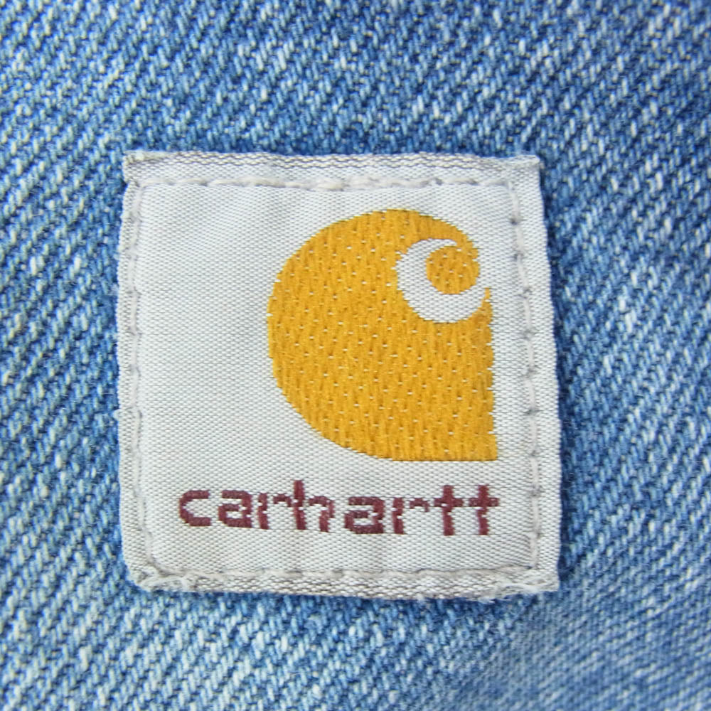 Carhartt カーハート メキシコ製 ダブルニー デニム ペインター パンツ インディゴブルー系 40【中古】