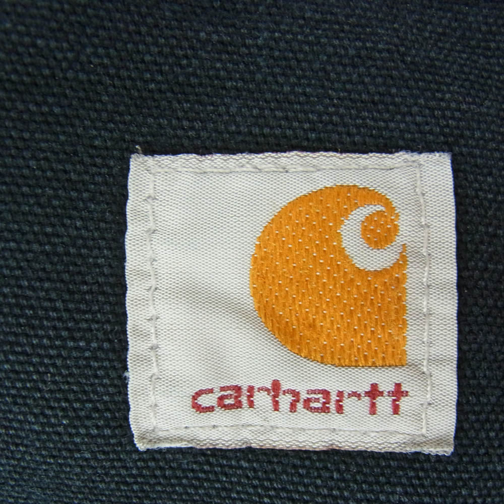Carhartt カーハート 90s USA製 ダブルニー ダック ペインター パンツ ブラック系 ネイビー系 40【中古】
