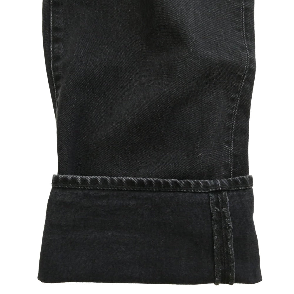 Supreme シュプリーム 22AW BAGGY JEAN WOOSTERタグ バギー ジーンズ ブラックデニム パンツ ダークネイビー系 32【中古】