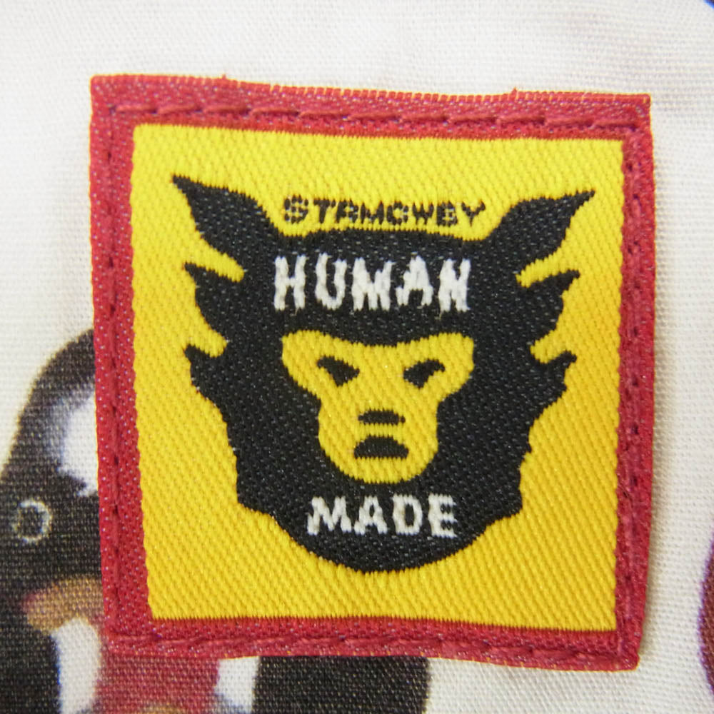 HUMAN MADE ヒューマンメイド Duck Shirt Short Sleeve ダック 総柄 半袖 シャツ オフホワイト系 XL【中古】