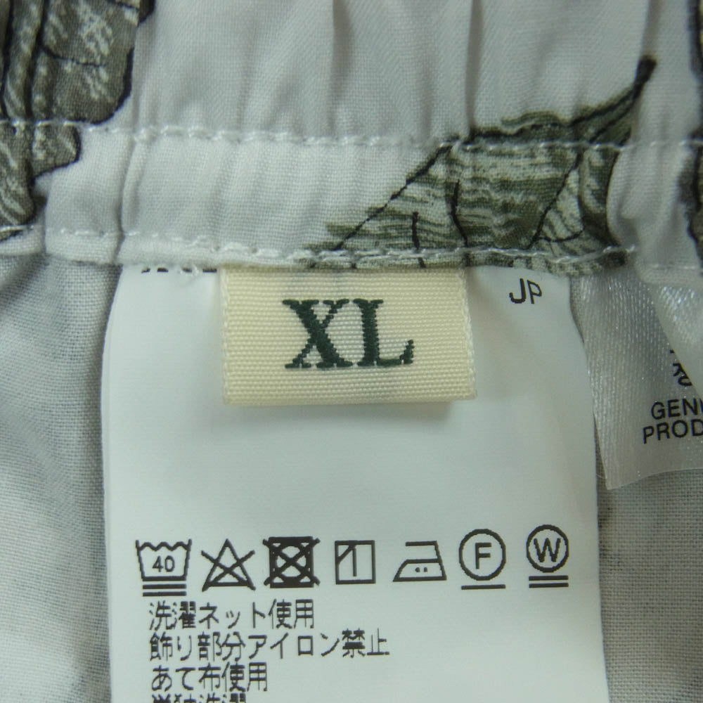 HUMAN MADE ヒューマンメイド 24SS XX27PT007 KAWS カウズ Kaws Made Aloha Shorts アロハ ショーツ ショート ハーフ パンツ ホワイト系 グレー系 グリーン系 XL【美品】【中古】