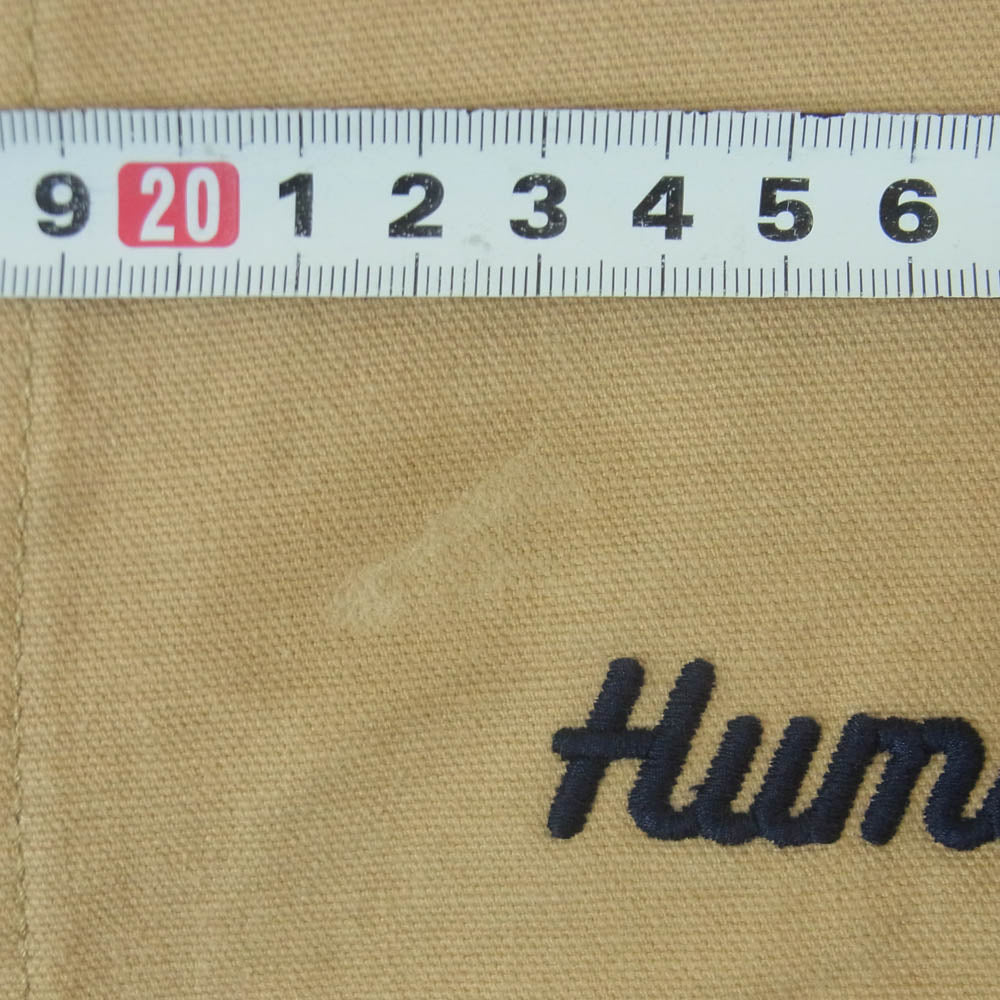 HUMAN MADE ヒューマンメイド 24AW HM28JK013 Washed Duck Coverall Jacket ウォッシュド ダック 刺繍 カバーオール ジャケット ベージュ系 XXL【中古】