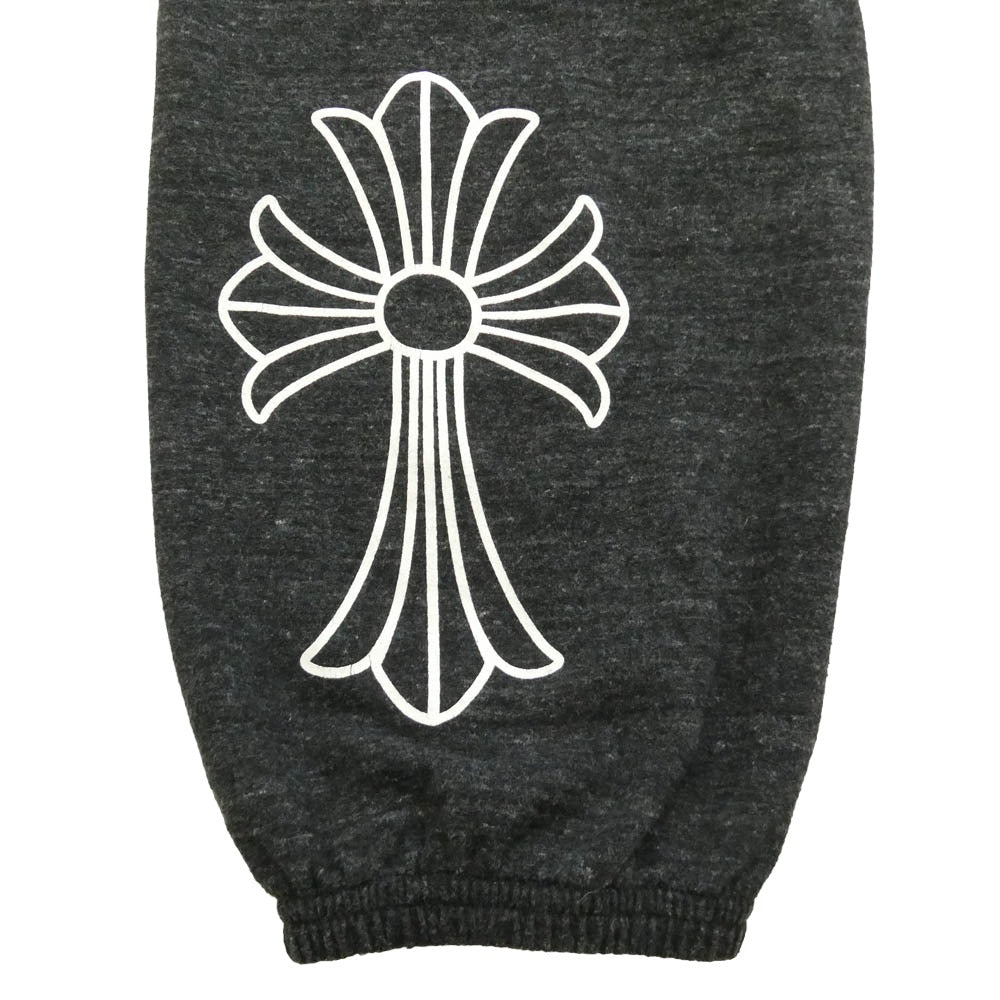 CHROME HEARTS クロムハーツ（原本無） SWEAT PANT ホースシュー CHクロス プリント スウェットパンツ ダークグレー系 L【中古】