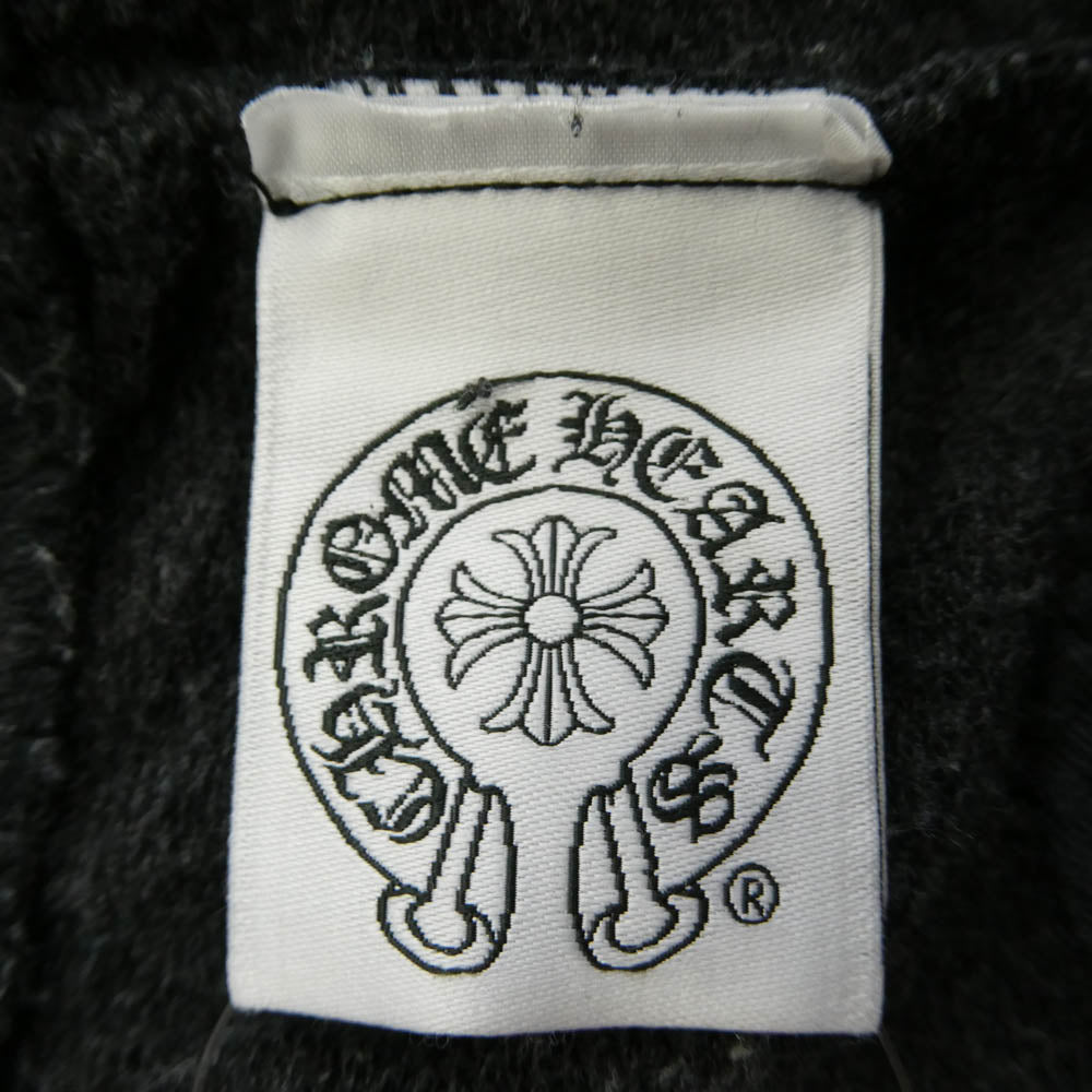 CHROME HEARTS クロムハーツ（原本無） SWEAT PANT ホースシュー CHクロス プリント スウェットパンツ ダークグレー系 L【中古】