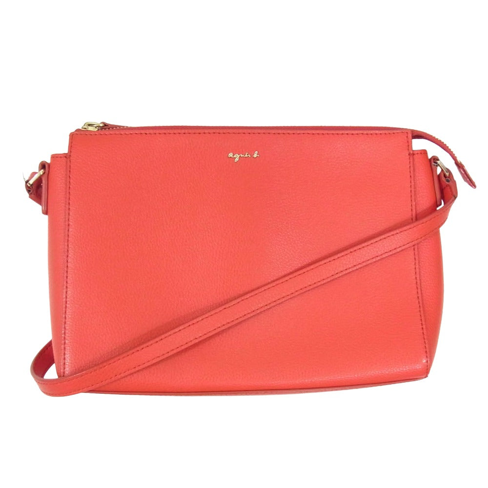 agnes b. アニエスベー VOYAGE ボヤージュ ショルダーバッグ レッド系【中古】