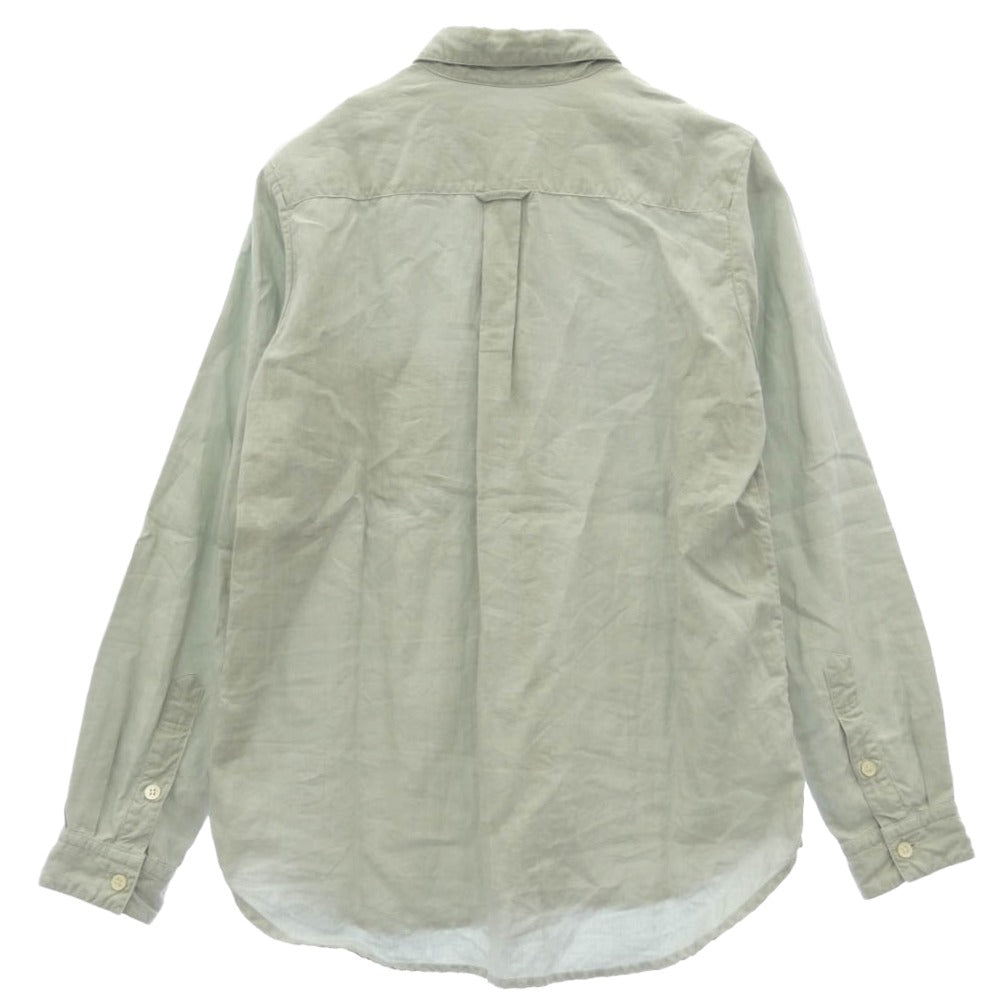 ネストローブ コンフェクト 02165-0002 リネン シャツ 長袖シャツ ライトグリーン系 3【中古】