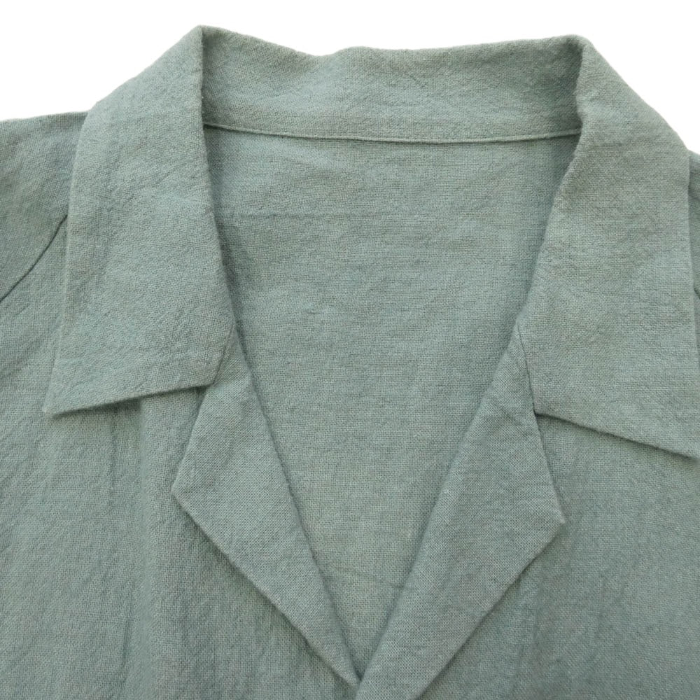 DRESSTERIOR ドレステリア リネン シャツ ジャケット 長袖 グリーン系【中古】