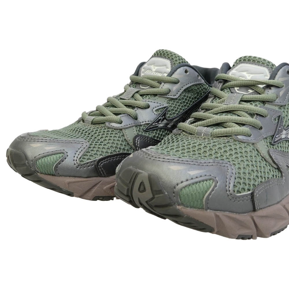 Mizuno ミズノ D1GA243109 Wave Rider 10 ウェーブライダー10 スニーカー グリーン系 24.5cm【美品】【中古】