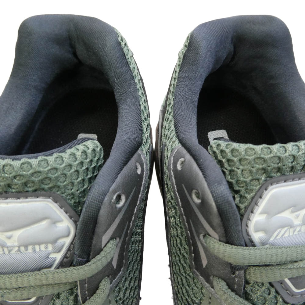 Mizuno ミズノ D1GA243109 Wave Rider 10 ウェーブライダー10 スニーカー グリーン系 24.5cm【美品】【中古】