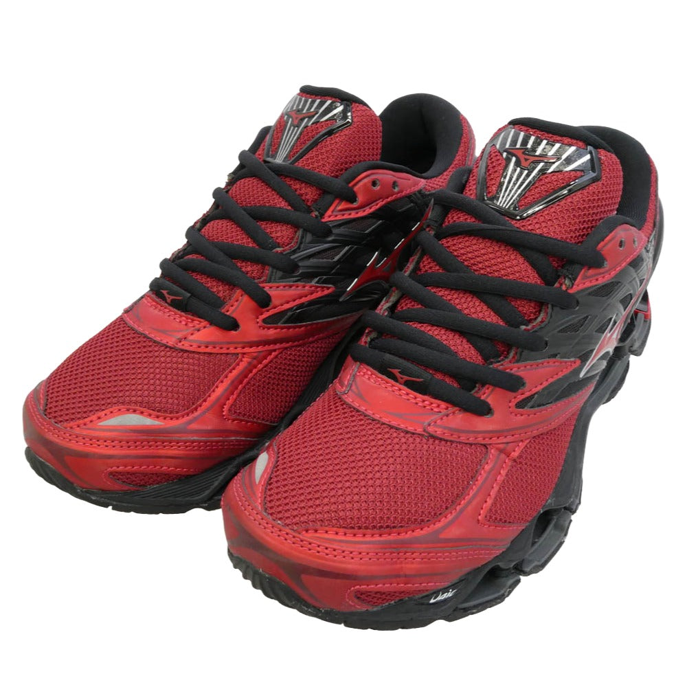 Mizuno ミズノ D1GA333706 Wave Prophecy LS ウェーブ プロフェシー スニーカー レッド系 ブラック系 25cm【極上美品】【中古】