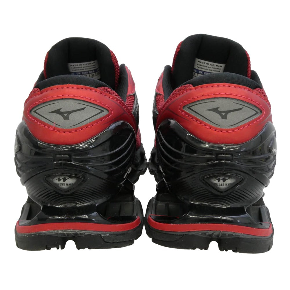 Mizuno ミズノ D1GA333706 Wave Prophecy LS ウェーブ プロフェシー スニーカー レッド系 ブラック系 25cm【極上美品】【中古】