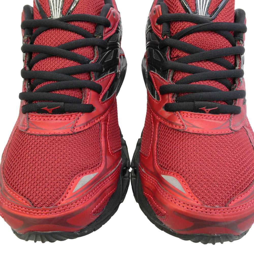 Mizuno ミズノ D1GA333706 Wave Prophecy LS ウェーブ プロフェシー スニーカー レッド系 ブラック系 25cm【極上美品】【中古】