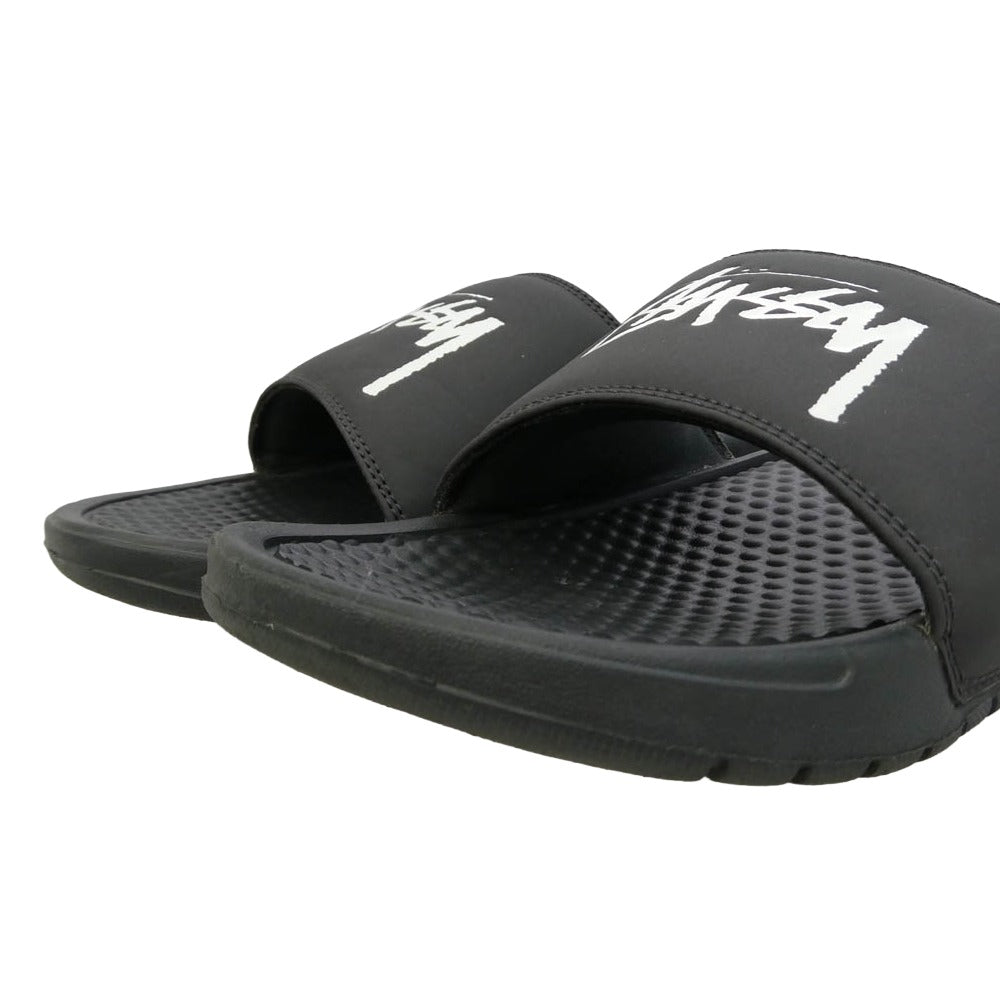 NIKE ナイキ STUSSY ステューシー CW2787-001 × Stussy ステューシー Benassi Slide ベナッシ スライド サンダル ブラック系 28cm【中古】