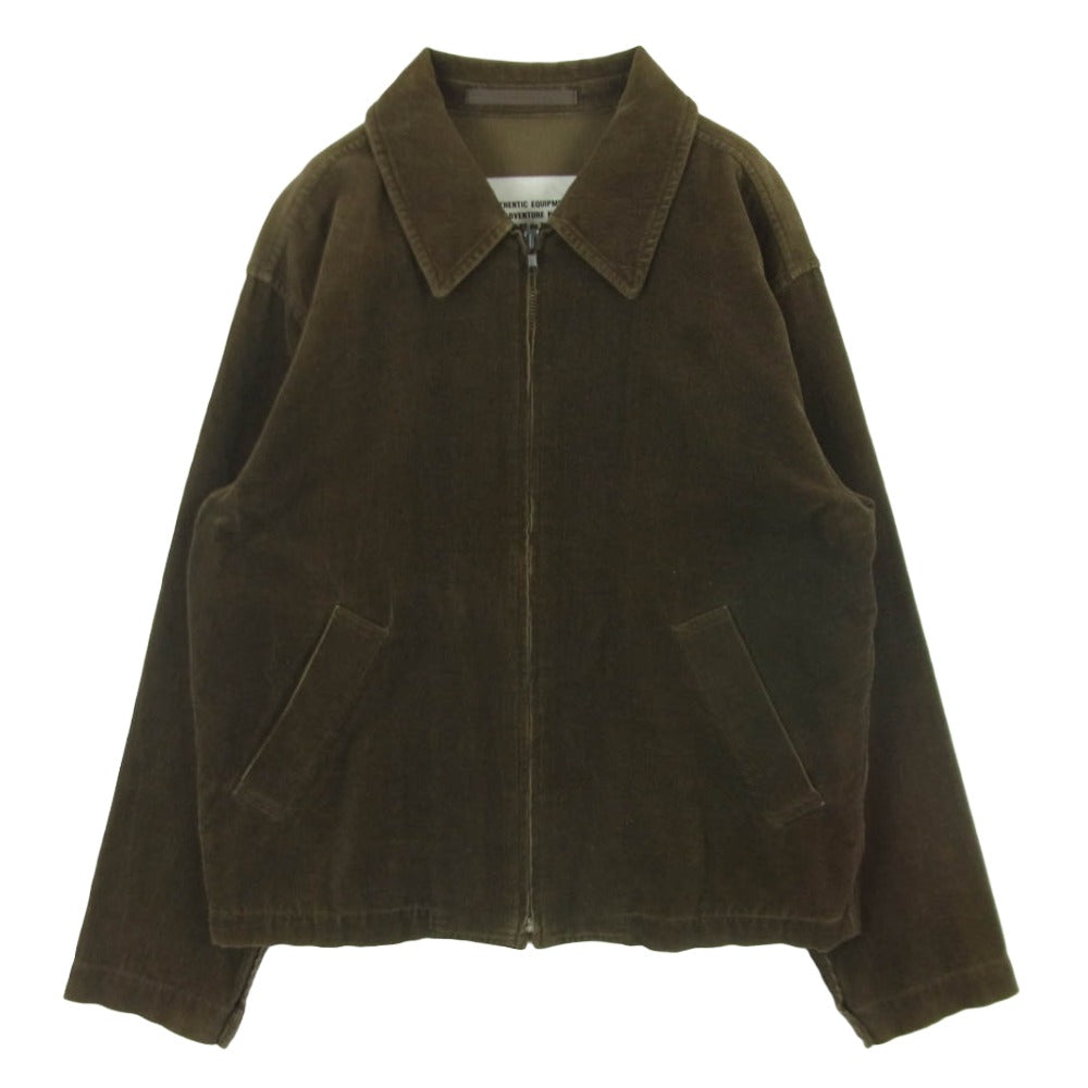 ZUCCa ズッカ CZ84-FC584 コーデュロイ ジャケット ジップアップ コットン 日本製 カーキ系 M【中古】