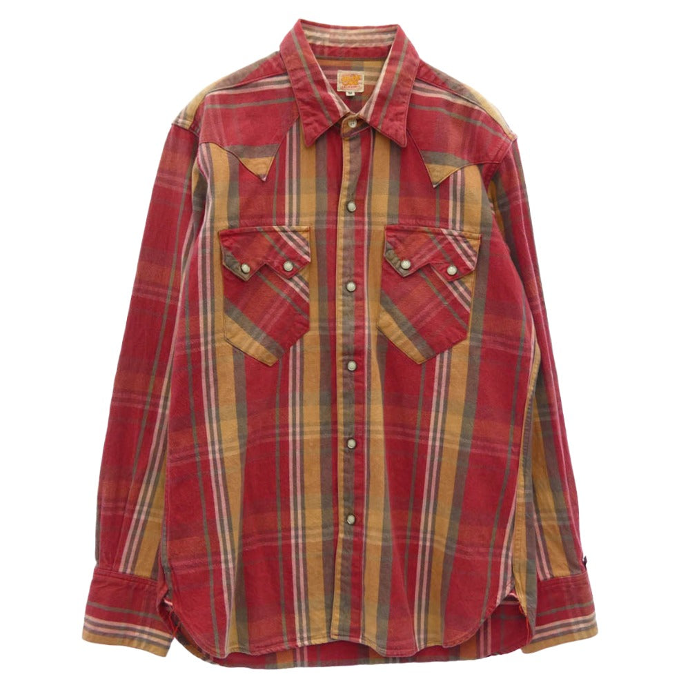 SUGAR CANE シュガーケーン SC23621 チェック ウエスタン シャツ 長袖シャツ マルチカラー系 M【中古】