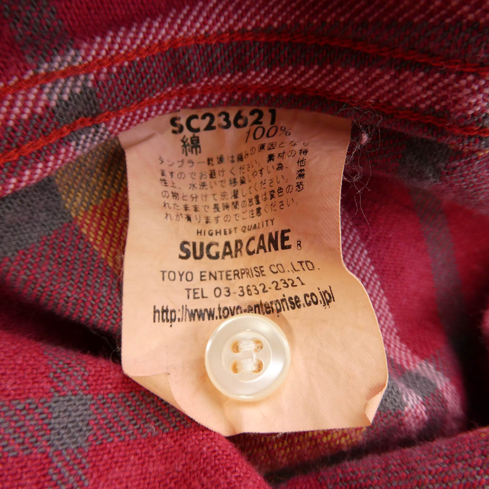 SUGAR CANE シュガーケーン SC23621 チェック ウエスタン シャツ 長袖シャツ マルチカラー系 M【中古】