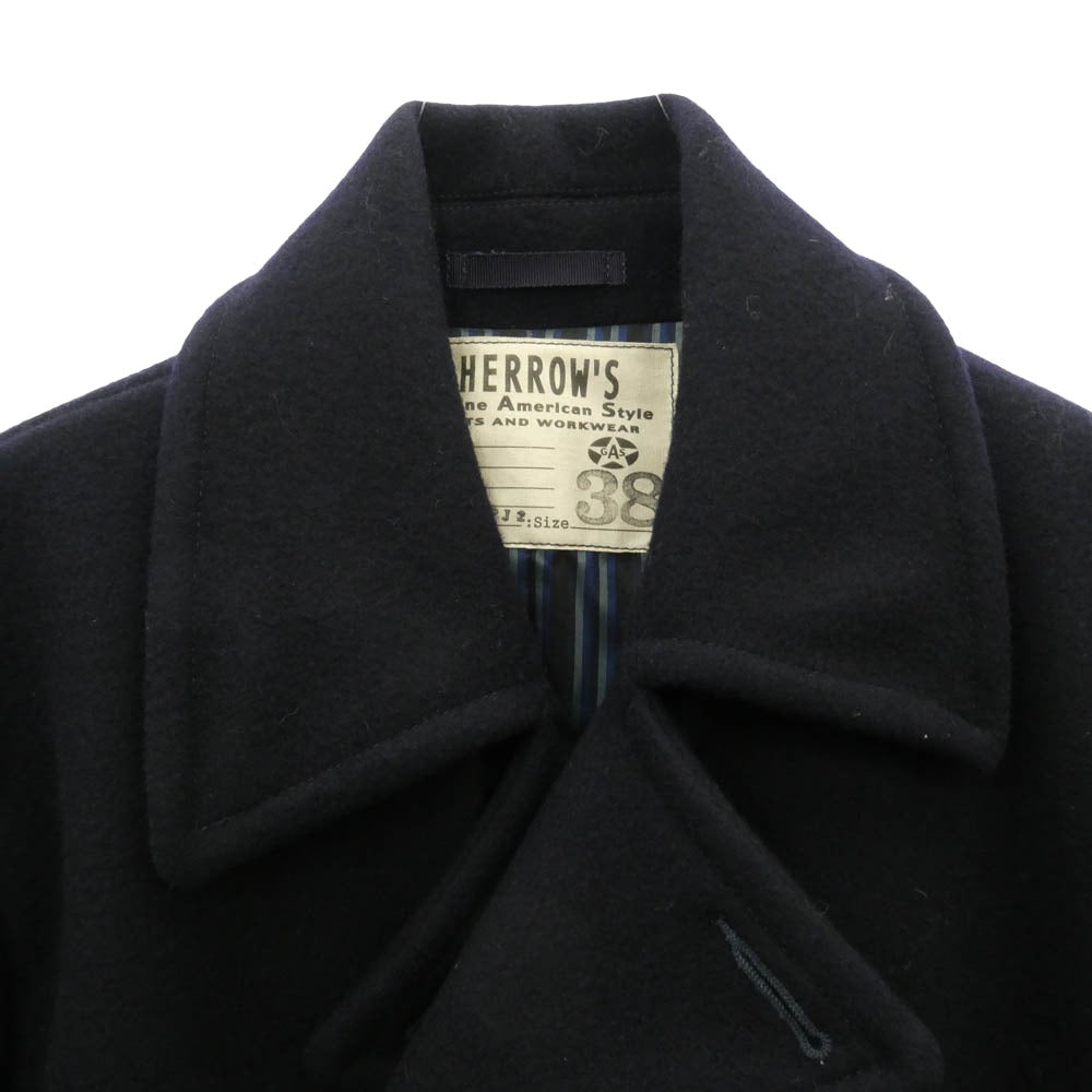 Pherrow's フェローズ 04f-pj2 POJ1 PEA COAT ピー コート ダークネイビー系 38【中古】