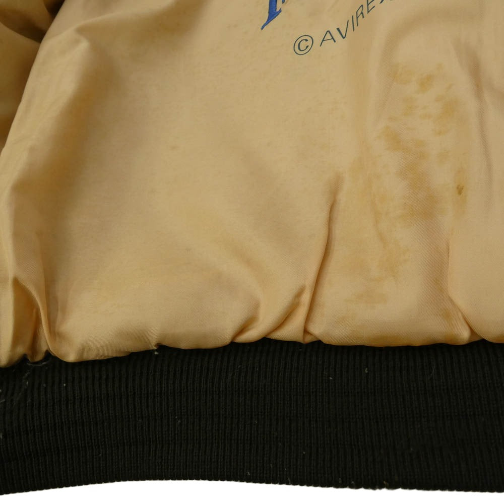 AVIREX アヴィレックス A-2 ITALY 1 LIRA フライトジャケット レザージャケット ダークブラウン系 S【中古】