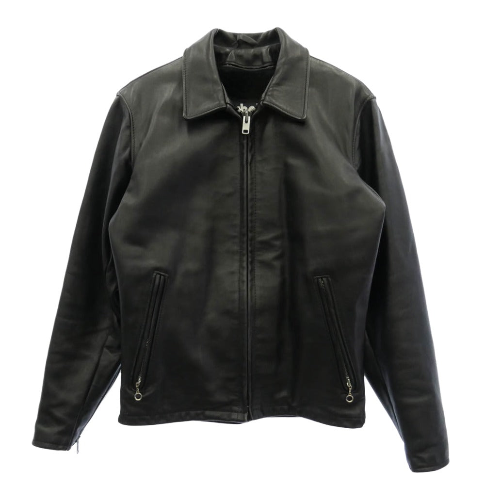 schott ショット 152 シングルライダース ボア ライナー付き USA製 レザージャケット ブラック系 38【中古】