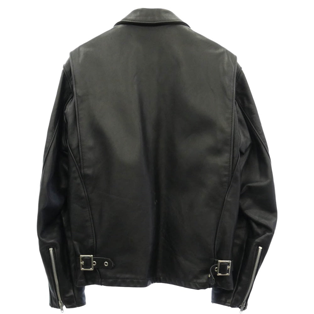 schott ショット 152 シングルライダース ボア ライナー付き USA製 レザージャケット ブラック系 38【中古】