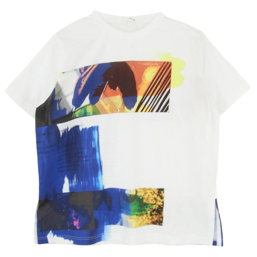 ENFOLD エンフォルド 300ES380-1560 COLLAGE T-SHIRT コラージュ BIG Tシャツ 半袖 ホワイト系 38【中古】