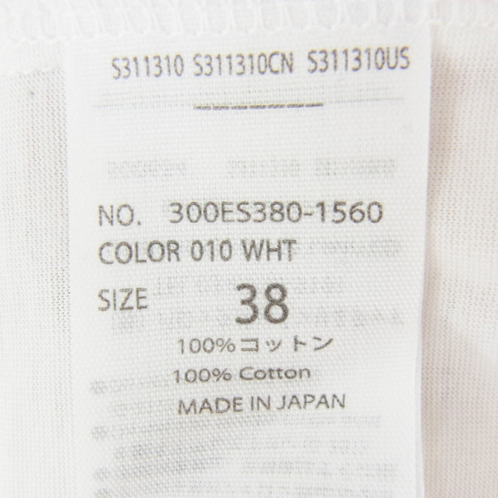 ENFOLD エンフォルド 300ES380-1560 COLLAGE T-SHIRT コラージュ BIG Tシャツ 半袖 ホワイト系 38【中古】