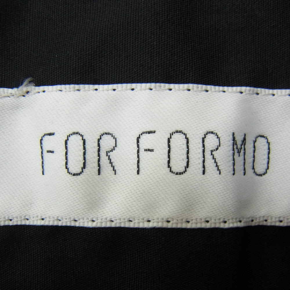 フォルフォルモ 723306B フレア ワイド 長袖 シャツ ブラック系 NO2【中古】