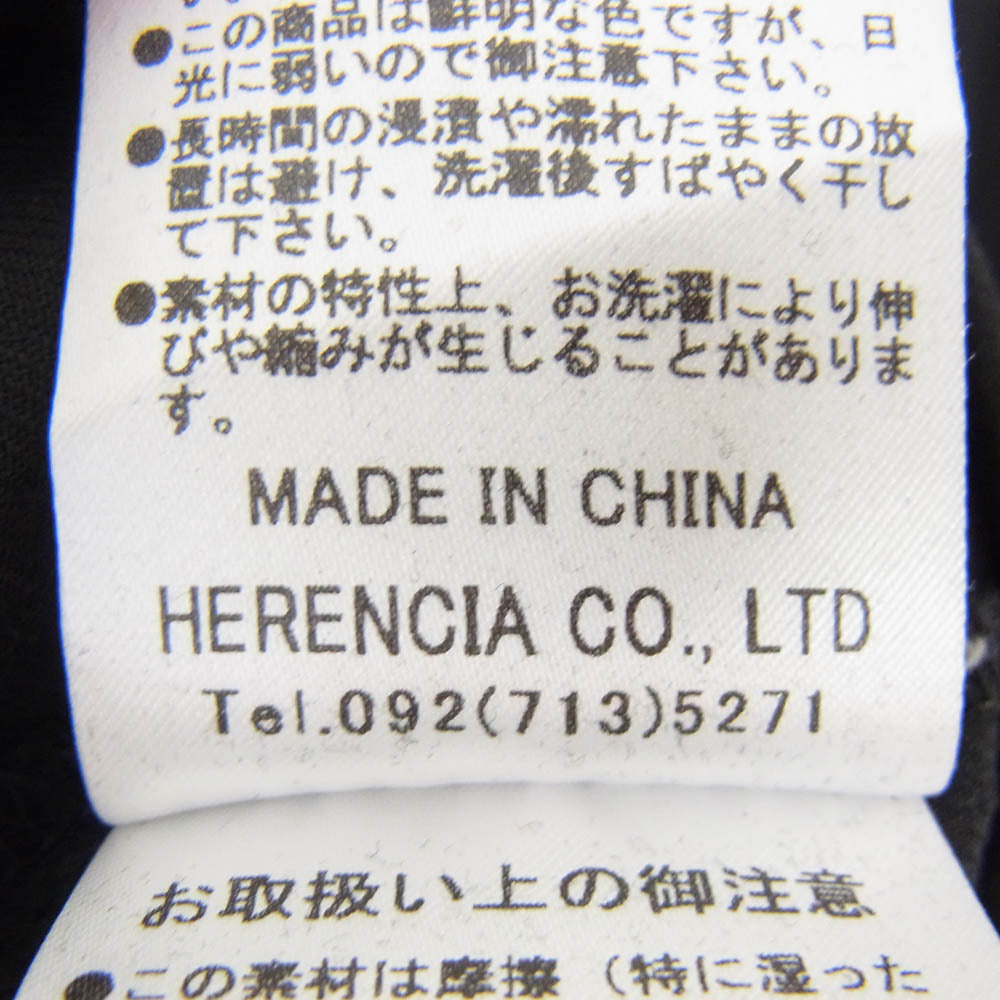 ヘレンチア H313231 インナー付き シャツ ワンピース ブラック系 38【中古】